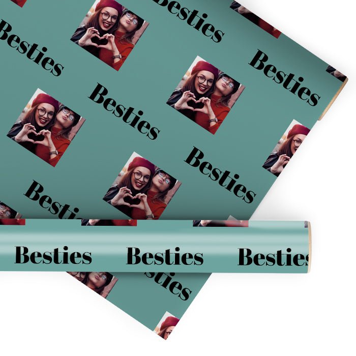 Geschenkpapier personalisiert Geschenkpapier blau Foto Text M0036 - Bild 1 Geschenkpapier personalisiert Geschenkpapier blau Foto Text M0036 - Bild 1