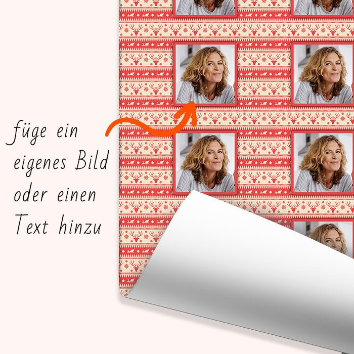 Geschenkpapier personalisiert Geschenkpapier Rentier Foto M0037 - Bild 6 Geschenkpapier personalisiert Geschenkpapier Rentier Foto M0037 - Bild 6
