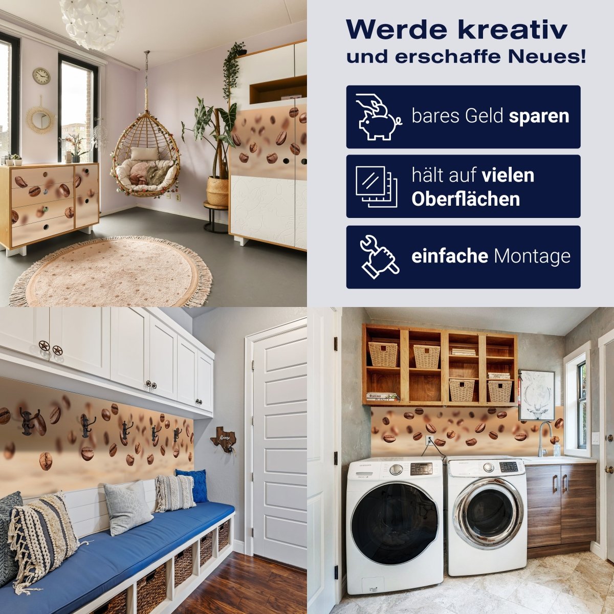 Panorama-Fototapete Kaffee Bohnen M0038 - Bild 7 Panorama-Fototapete Kaffee Bohnen M0038 - Bild 7