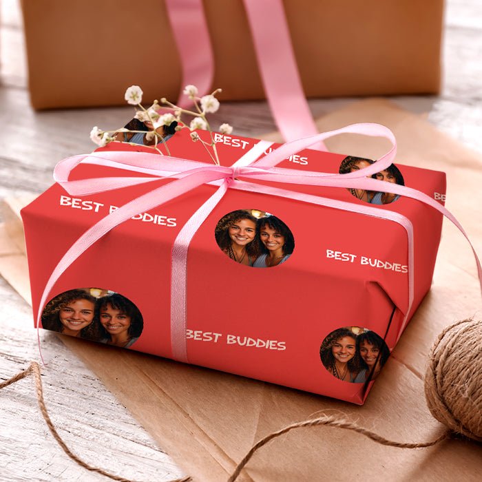 Geschenkpapier personalisiert Geschenkpapier rot Foto Text M0040 - Bild 3 Geschenkpapier personalisiert Geschenkpapier rot Foto Text M0040 - Bild 3