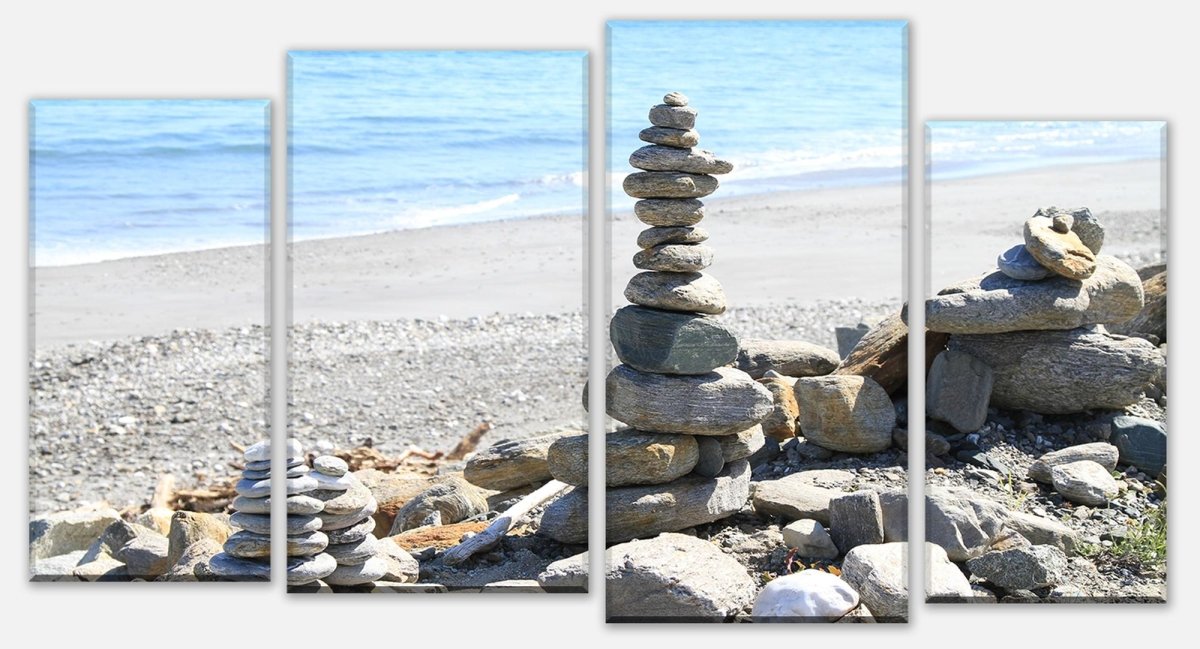 Leinwandbild Mehrteiler Steinturm M0040 Leinwandbild Mehrteiler Steinturm M0040