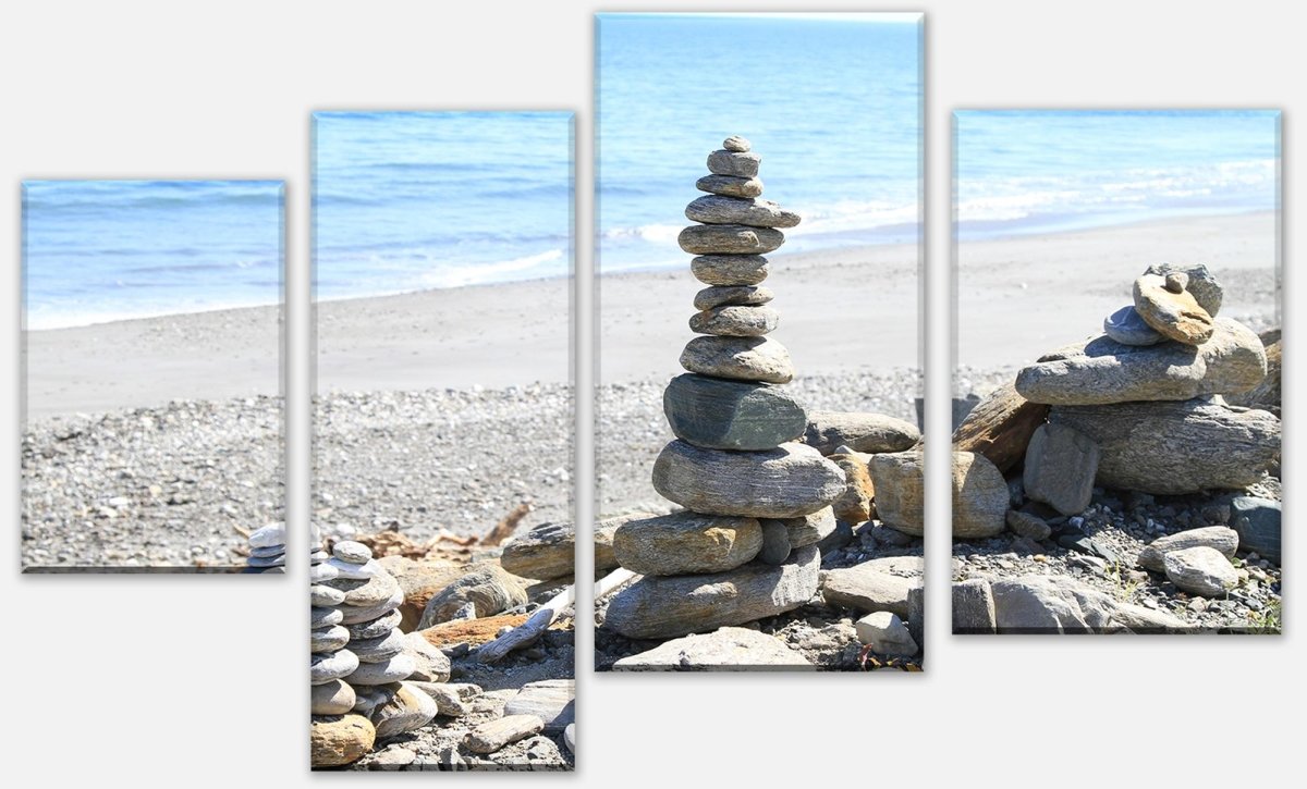 Leinwandbild Mehrteiler Steinturm M0040 Leinwandbild Mehrteiler Steinturm M0040