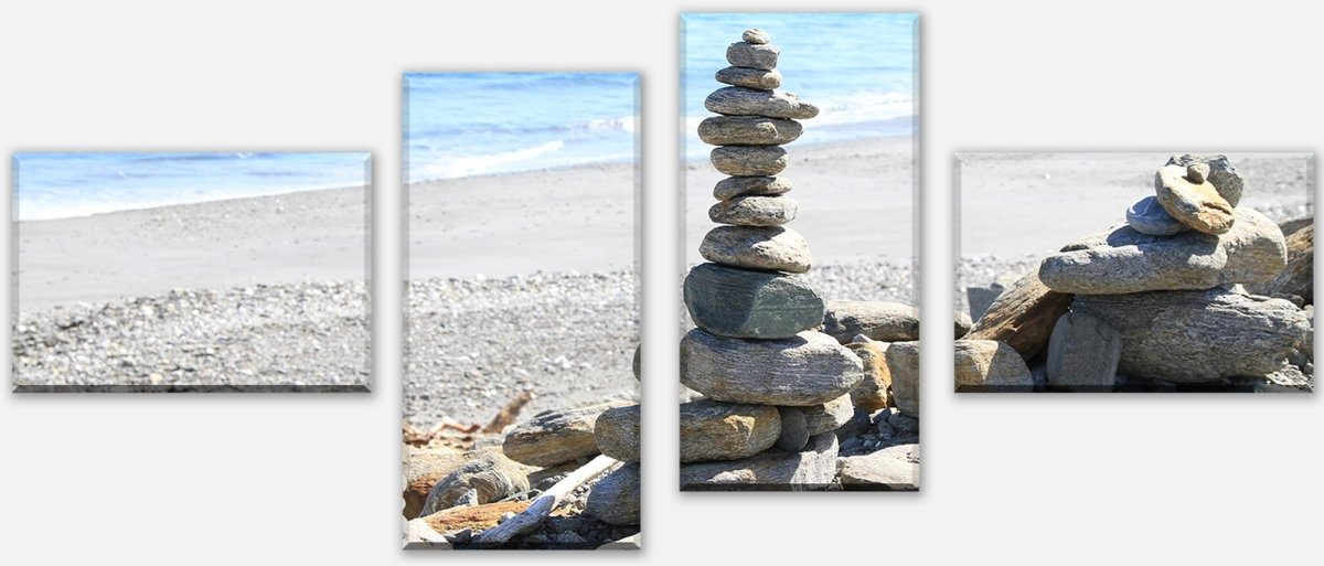 Leinwandbild Mehrteiler Steinturm M0040 Leinwandbild Mehrteiler Steinturm M0040