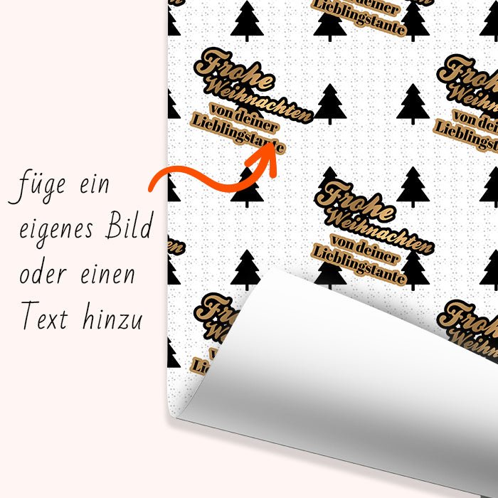 Geschenkpapier personalisiert Geschenkpapier Frohe Weihnachten Text M0042 - Bild 6 Geschenkpapier personalisiert Geschenkpapier Frohe Weihnachten Text M0042 - Bild 6