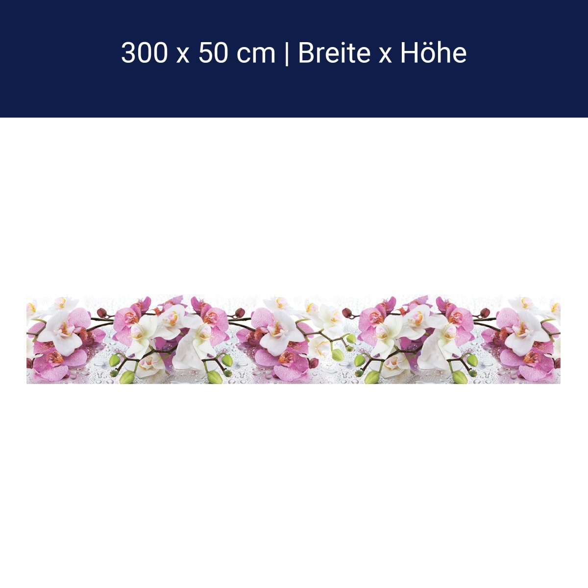 Panorama-Fototapete Orchideen, Blumen M0043 Panorama-Fototapete Orchideen, Blumen M0043