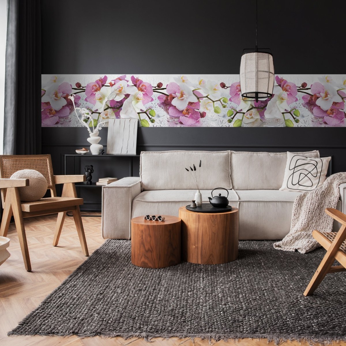 Panorama-Fototapete Orchideen, Blumen M0043 - Bild 2 Panorama-Fototapete Orchideen, Blumen M0043 - Bild 2