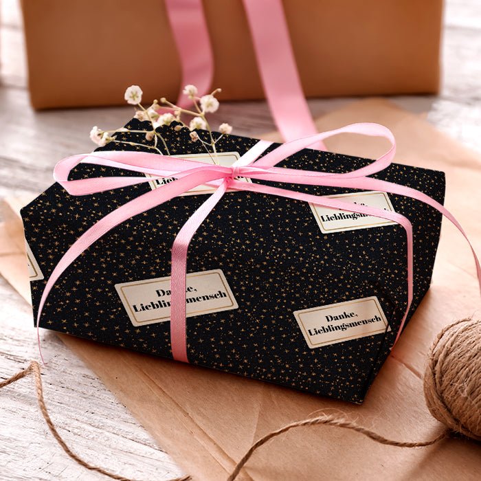 Geschenkpapier personalisiert Geschenkpapier Weihnachten Sterne Text M0044 - Bild 3 Geschenkpapier personalisiert Geschenkpapier Weihnachten Sterne Text M0044 - Bild 3