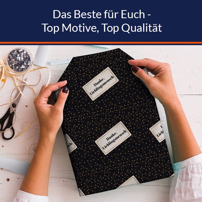 Geschenkpapier personalisiert Geschenkpapier Weihnachten Sterne Text M0044 - Bild 5 Geschenkpapier personalisiert Geschenkpapier Weihnachten Sterne Text M0044 - Bild 5