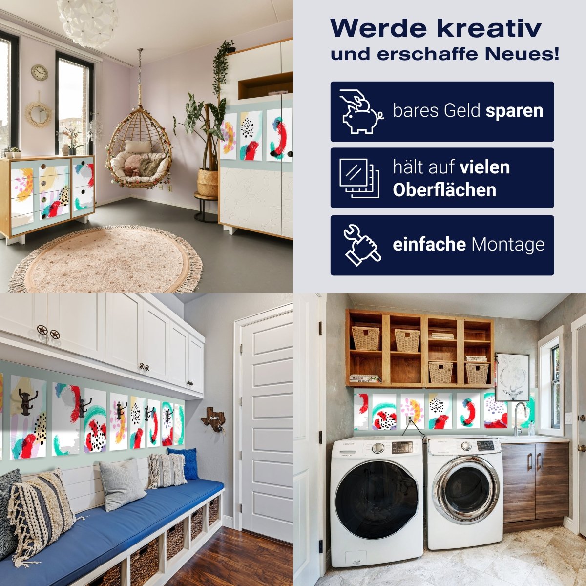 Panorama-Fototapete Abstraktes Gemälde, Collage M0045 - Bild 7 Panorama-Fototapete Abstraktes Gemälde, Collage M0045 - Bild 7