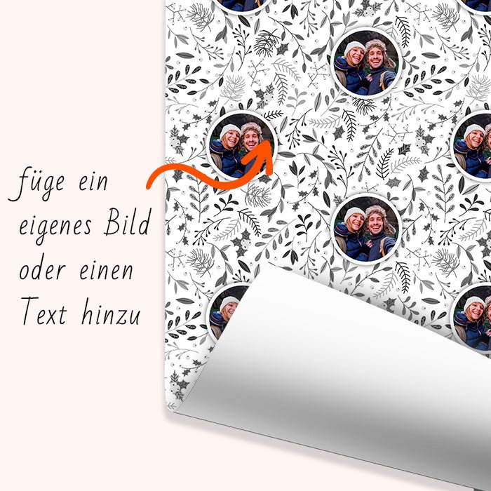 Geschenkpapier personalisiert Geschenkpapier Weihnachten Stechpalme grau Foto M0047 - Bild 6 Geschenkpapier personalisiert Geschenkpapier Weihnachten Stechpalme grau Foto M0047 - Bild 6