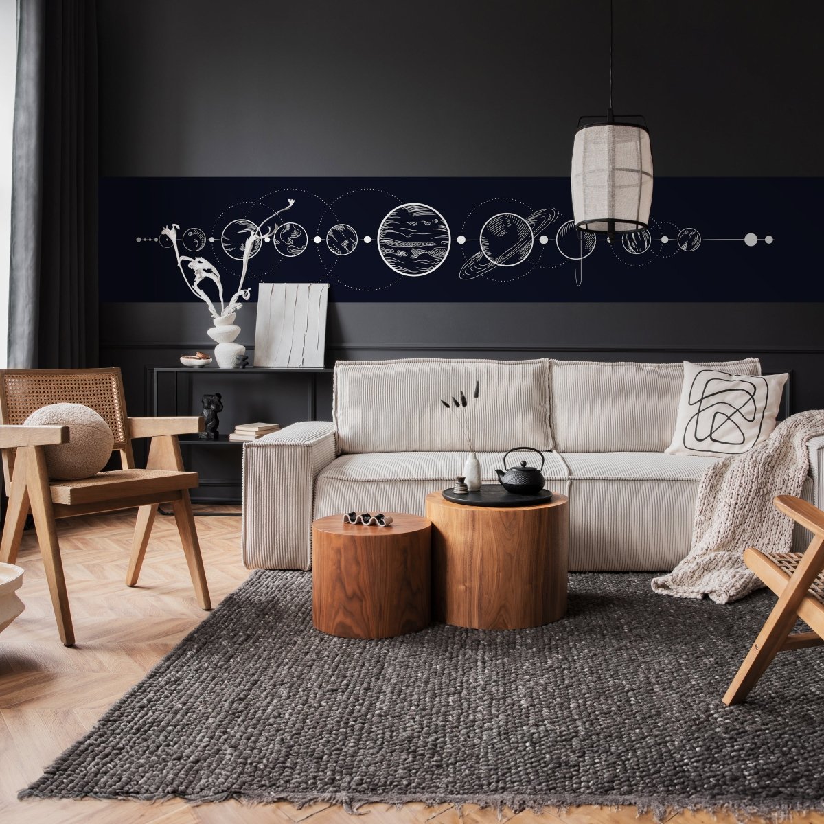 Panorama-Fototapete Sonnensystem, Planeten M0049 - Bild 2 Panorama-Fototapete Sonnensystem, Planeten M0049 - Bild 2