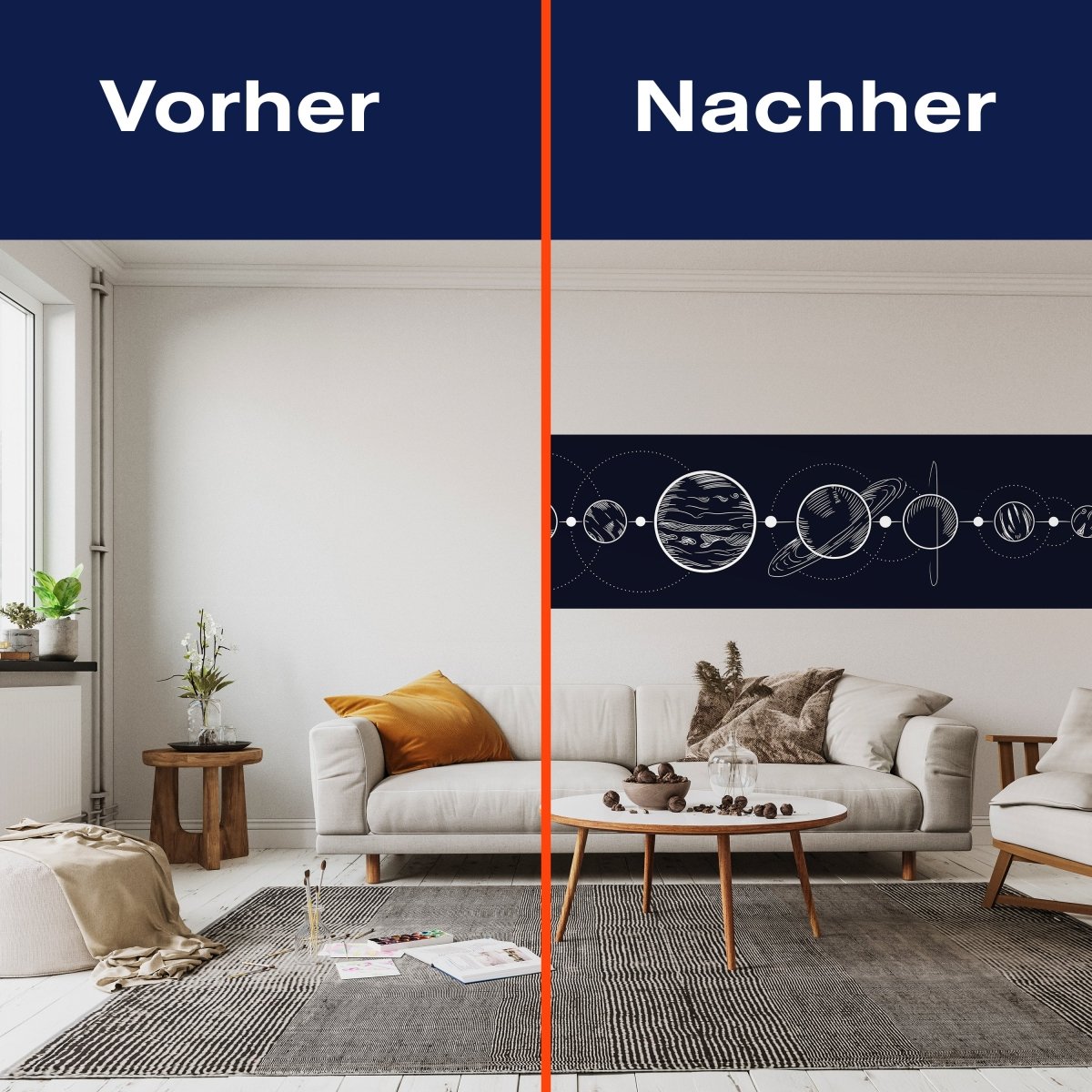 Panorama-Fototapete Sonnensystem, Planeten M0049 - Bild 3 Panorama-Fototapete Sonnensystem, Planeten M0049 - Bild 3