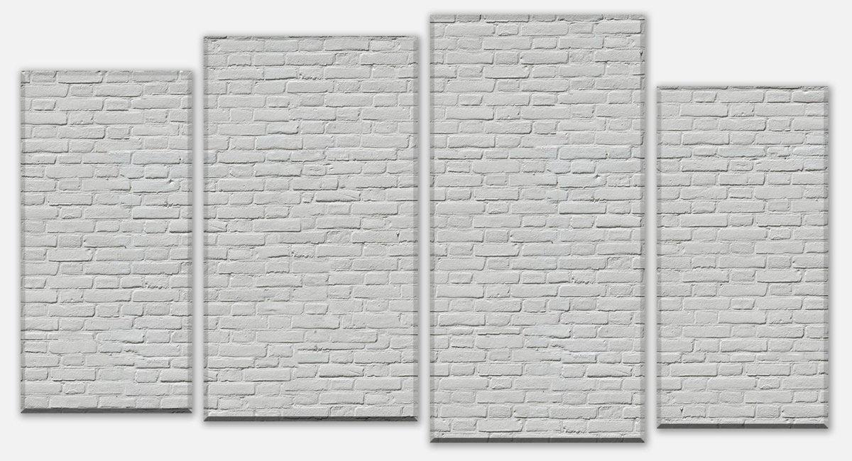 Leinwandbild Mehrteiler weisser Backstein M0050 Leinwandbild Mehrteiler weisser Backstein M0050