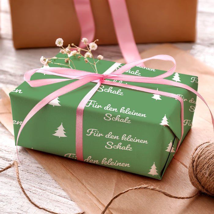 Geschenkpapier personalisiert Geschenkpapier Weihnachten Tannenbaum grün Text M0052 - Bild 3 Geschenkpapier personalisiert Geschenkpapier Weihnachten Tannenbaum grün Text M0052 - Bild 3