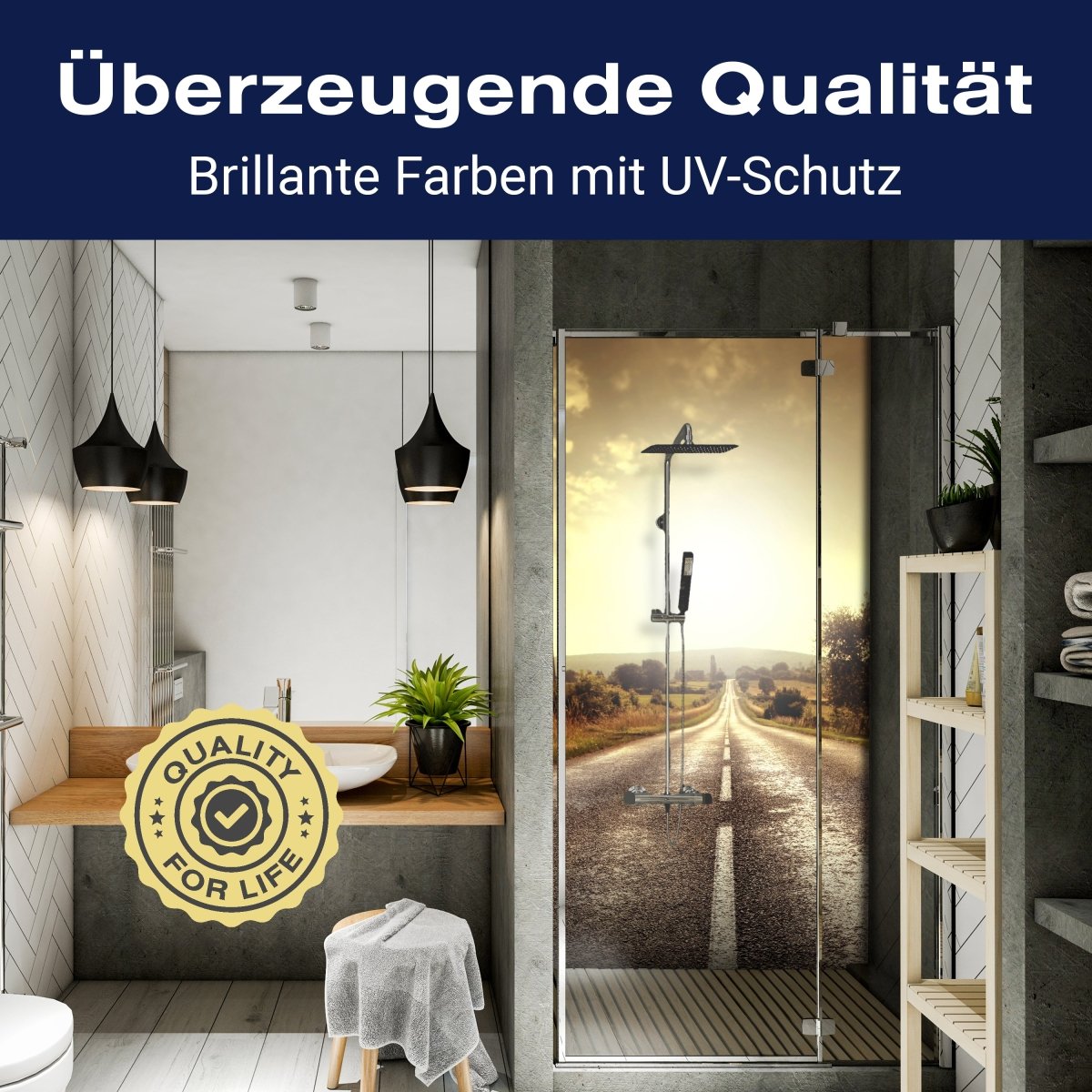 Duschwand Strasse M0053 entdecken - Bild 2 Duschwand Strasse M0053 entdecken - Bild 2