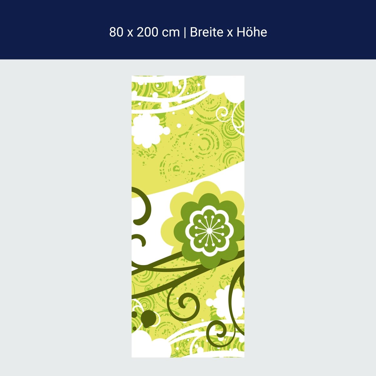 Duschwand Adriana Retro Blüten M0056 Duschwand Adriana Retro Blüten M0056