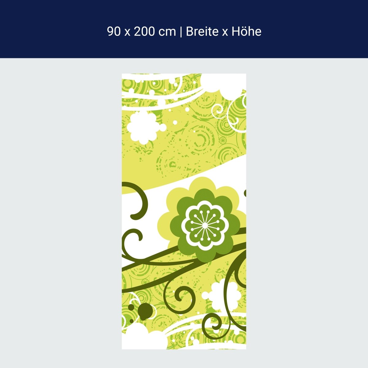 Duschwand Adriana Retro Blüten M0056 Duschwand Adriana Retro Blüten M0056