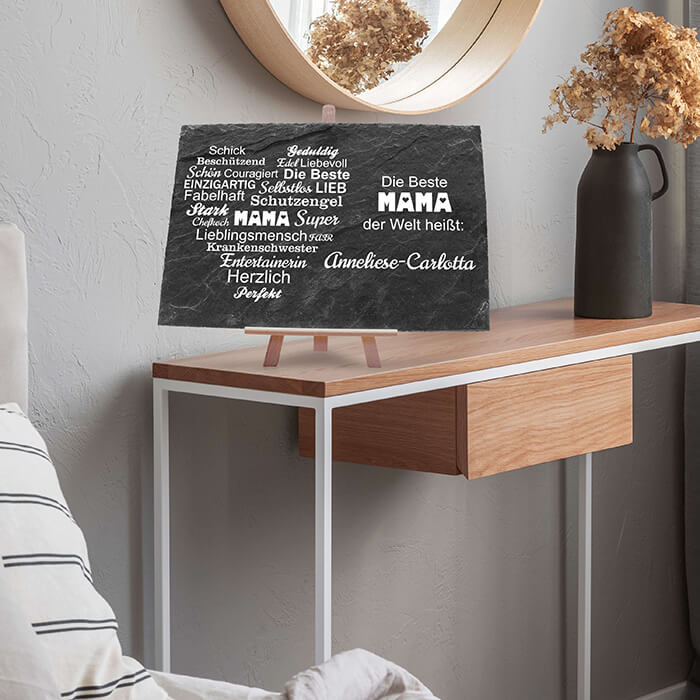 Schiefertafel Beste Mama M0056 - Bild 2 Schiefertafel Beste Mama M0056 - Bild 2