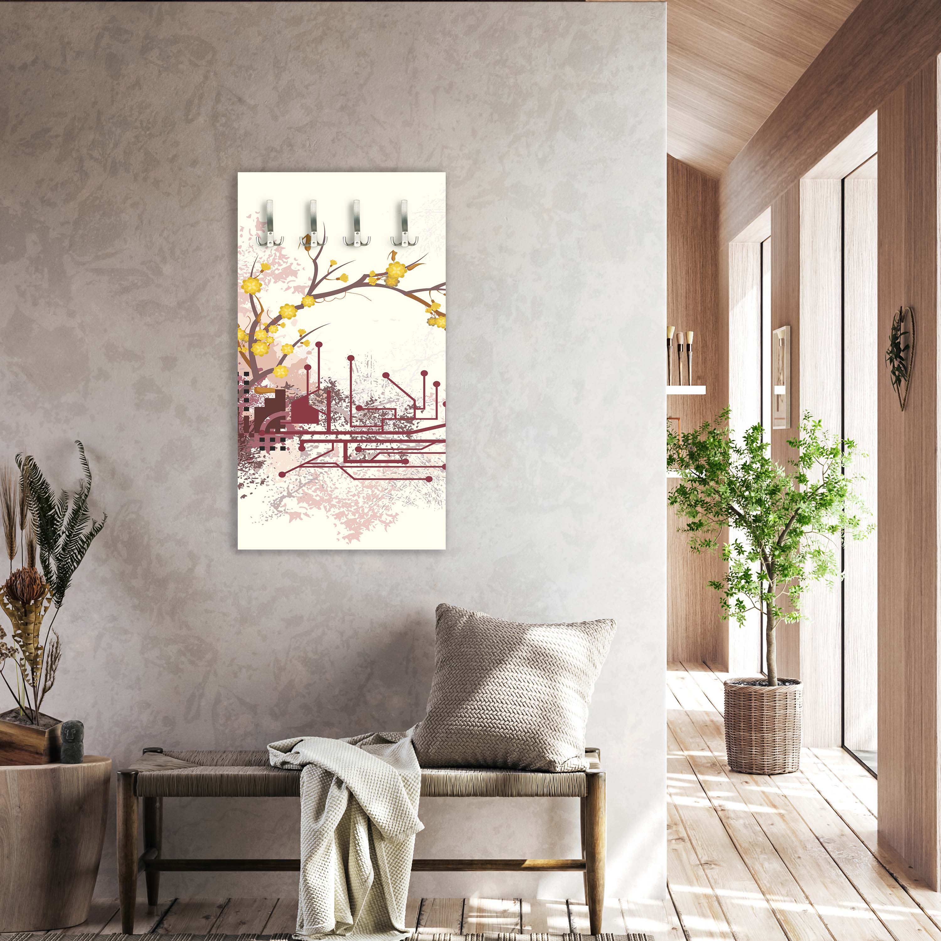 Garderobe Haruka Retro Blüten M0057 entdecken - Bild 6 Garderobe Haruka Retro Blüten M0057 entdecken - Bild 6