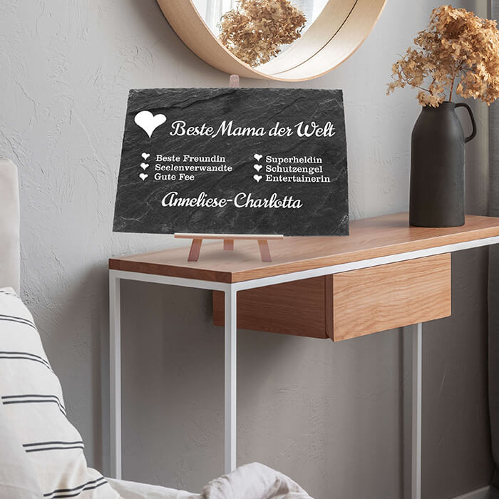 Schiefertafel mit Staffelei Beste Mama M0057 - Bild 2 Schiefertafel mit Staffelei Beste Mama M0057 - Bild 2
