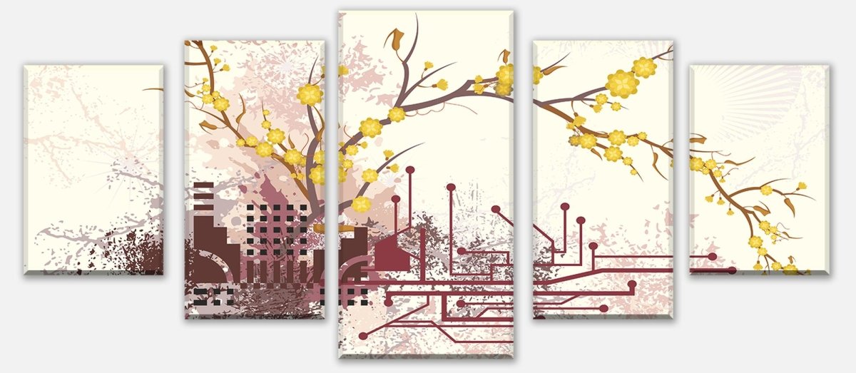 Leinwandbild Mehrteiler Haruka Retro Blüten M0057 entdecken - Bild 1 Leinwandbild Mehrteiler Haruka Retro Blüten M0057 entdecken - Bild 1