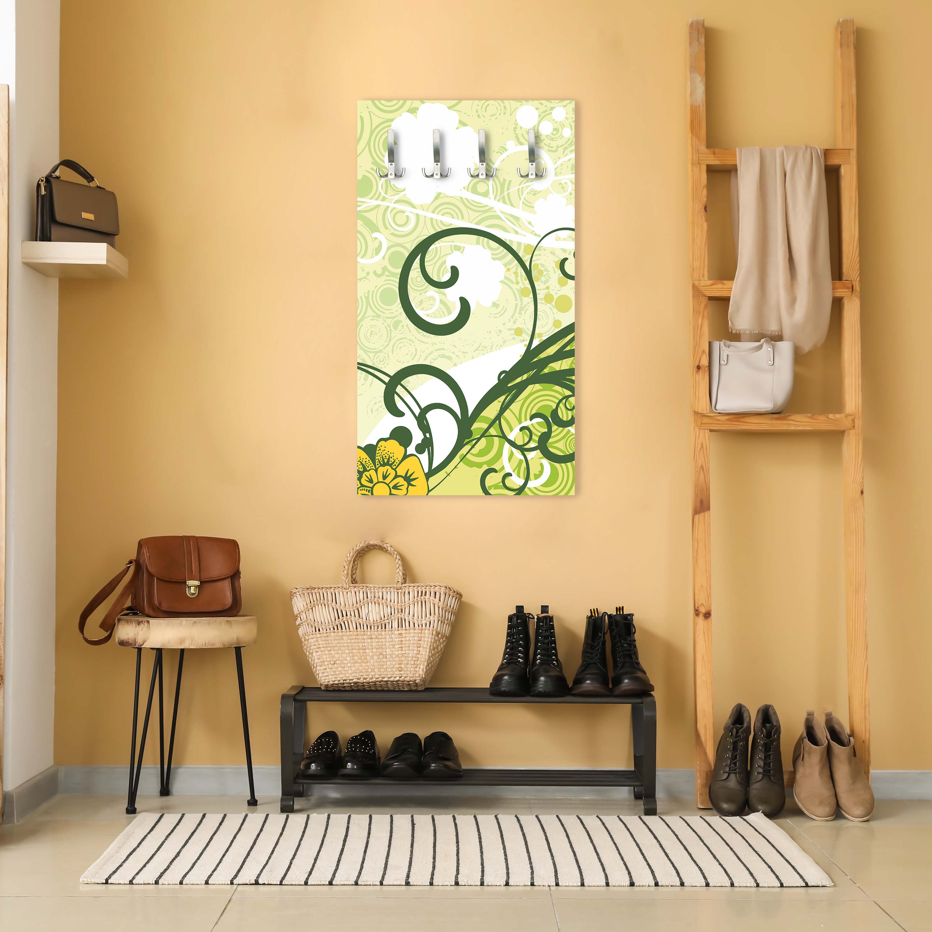 Garderobe Vanessa Retro Blüten M0058 entdecken - Bild 2 Garderobe Vanessa Retro Blüten M0058 entdecken - Bild 2