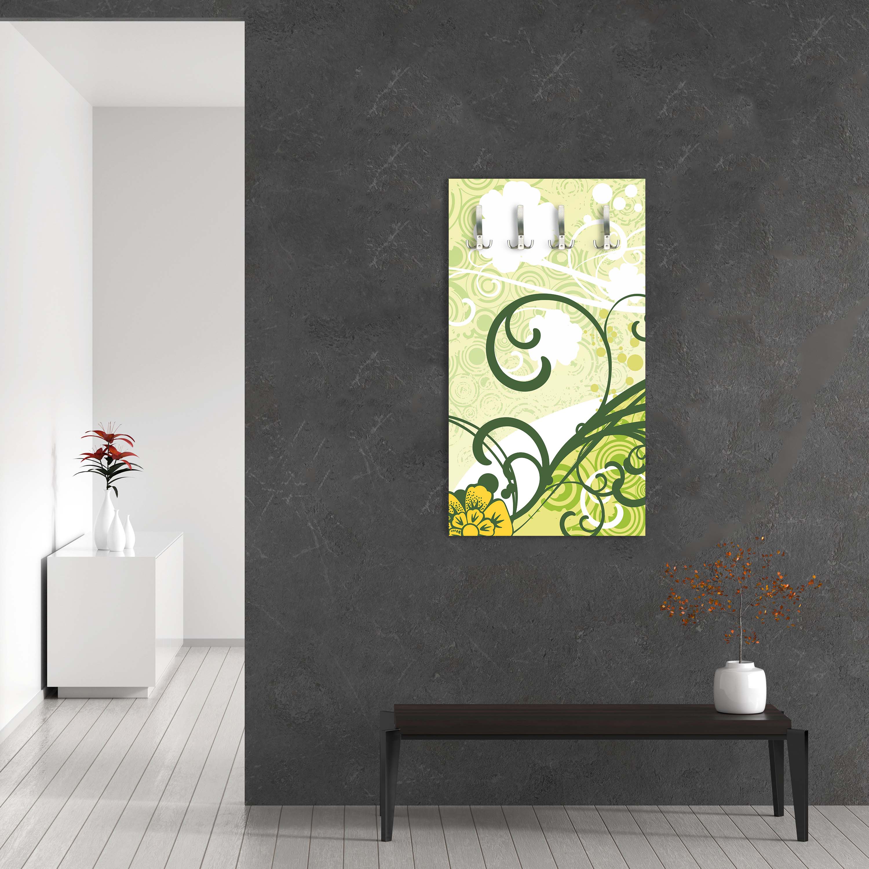 Garderobe Vanessa Retro Blüten M0058 entdecken - Bild 3 Garderobe Vanessa Retro Blüten M0058 entdecken - Bild 3