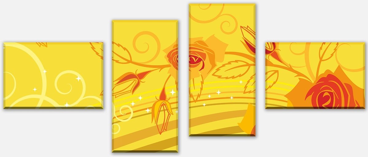 Leinwandbild Mehrteiler Diana Floral Blüten M0060 Leinwandbild Mehrteiler Diana Floral Blüten M0060