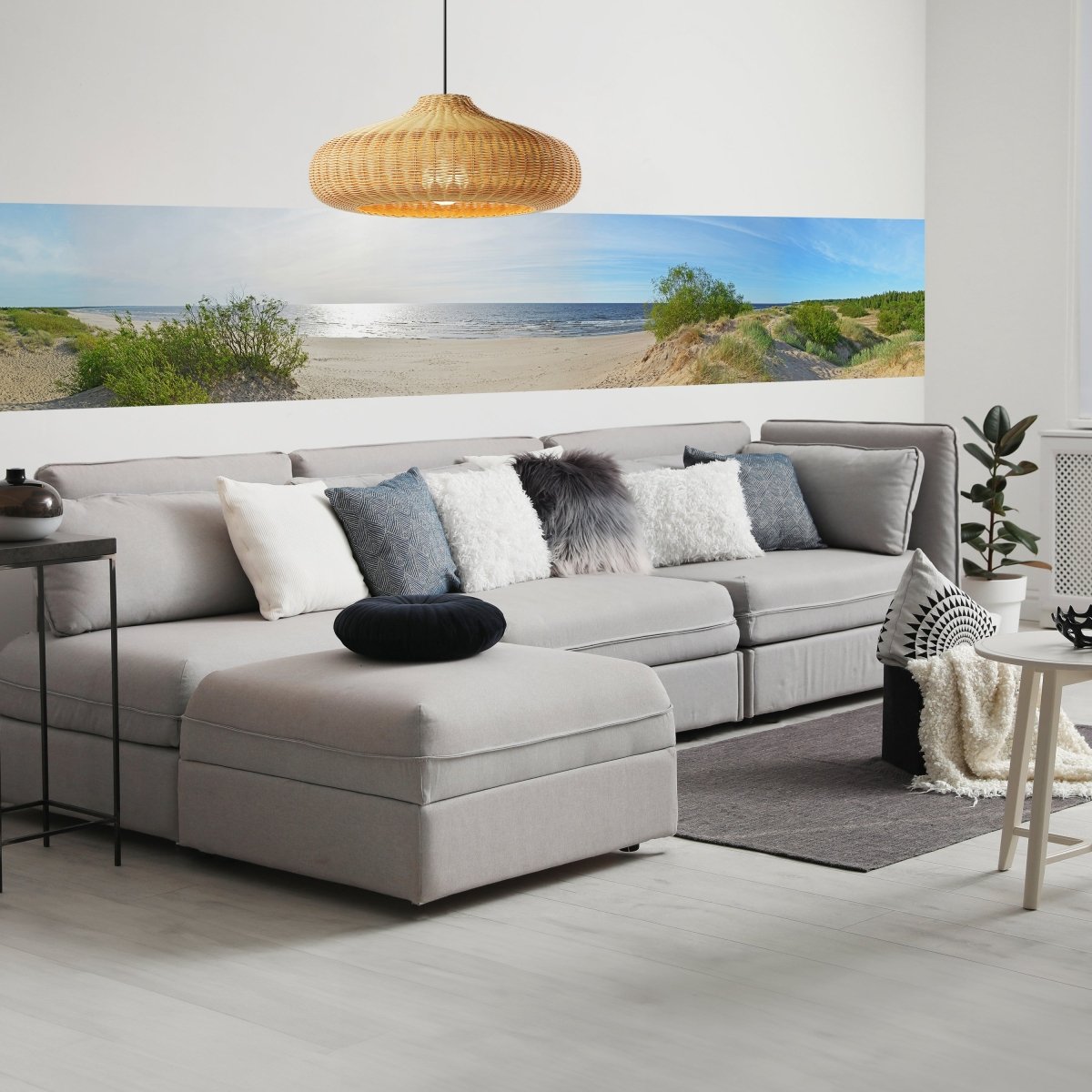 Panorama-Fototapete Strand, Meer, Dünen M0060 - Bild 1 Panorama-Fototapete Strand, Meer, Dünen M0060 - Bild 1