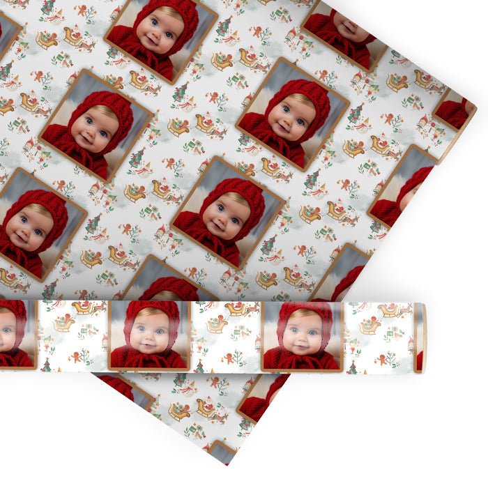 Geschenkpapier personalisiert Geschenkpapier Weihnachten Elfen Foto M0061 - Bild 1 Geschenkpapier personalisiert Geschenkpapier Weihnachten Elfen Foto M0061 - Bild 1