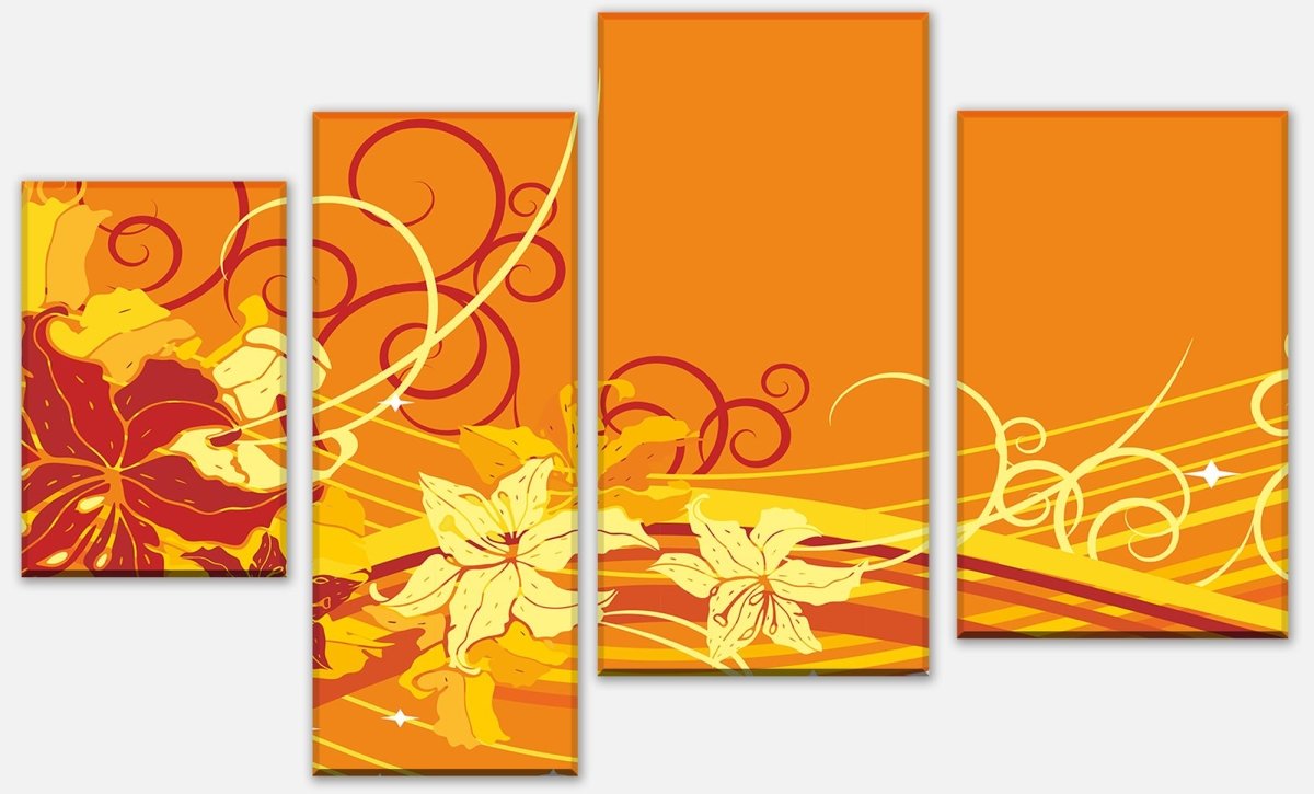 Leinwandbild Mehrteiler Maeva Floral Blüten M0061 Leinwandbild Mehrteiler Maeva Floral Blüten M0061