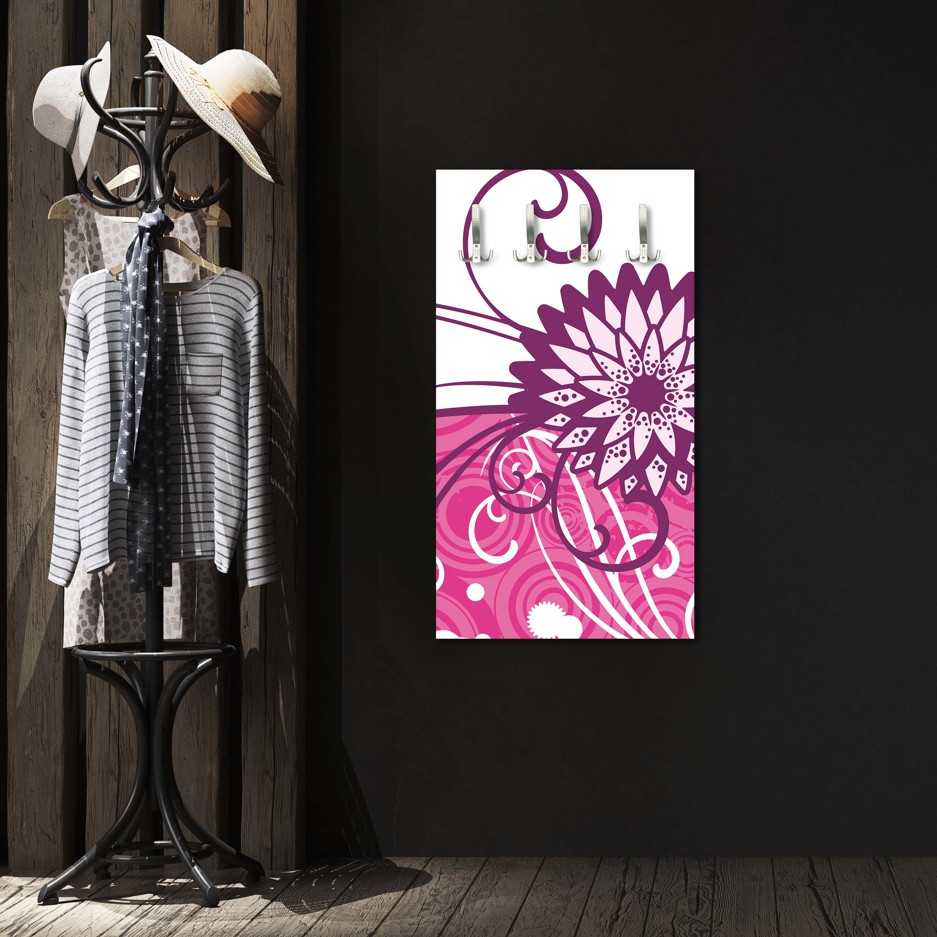 Garderobe Cindy Floral Blüten M0062 entdecken - Bild 2 Garderobe Cindy Floral Blüten M0062 entdecken - Bild 2