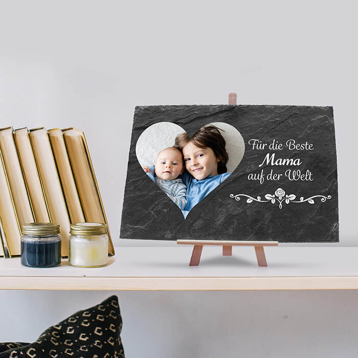 Schiefertafel mit Staffelei Herz Beste Mama M0062 - Bild 4 Schiefertafel mit Staffelei Herz Beste Mama M0062 - Bild 4