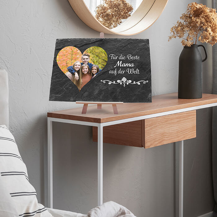 Schiefertafel mit Staffelei Herz Beste Mama M0062 - Bild 7 Schiefertafel mit Staffelei Herz Beste Mama M0062 - Bild 7