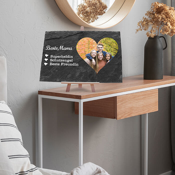 Schiefertafel mit Staffelei Herz Beste Mama M0062 - Bild 7 Schiefertafel mit Staffelei Herz Beste Mama M0062 - Bild 7