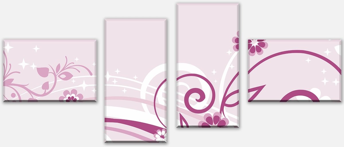 Leinwandbild Mehrteiler Annabelle Floral Blüten M0063 Leinwandbild Mehrteiler Annabelle Floral Blüten M0063