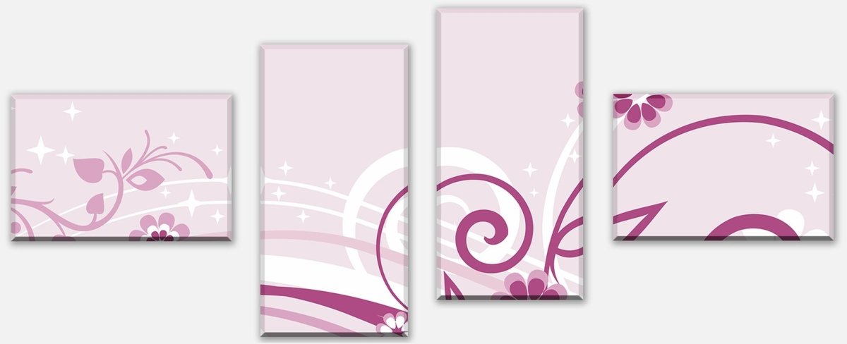 Leinwandbild Mehrteiler Annabelle Floral Blüten M0063 Leinwandbild Mehrteiler Annabelle Floral Blüten M0063