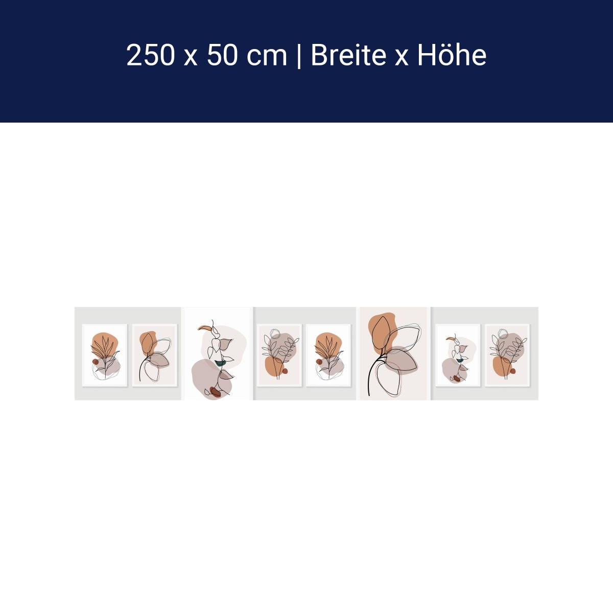 Panorama-Fototapete Minimalismus, Pflanzen M0063 Panorama-Fototapete Minimalismus, Pflanzen M0063