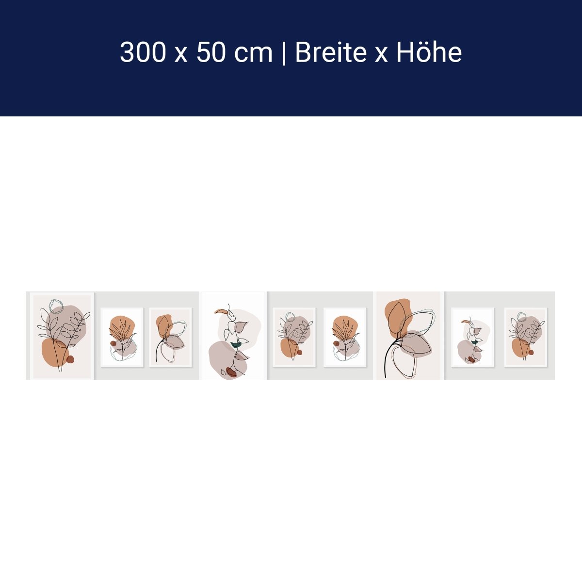 Panorama-Fototapete Minimalismus, Pflanzen M0063 Panorama-Fototapete Minimalismus, Pflanzen M0063