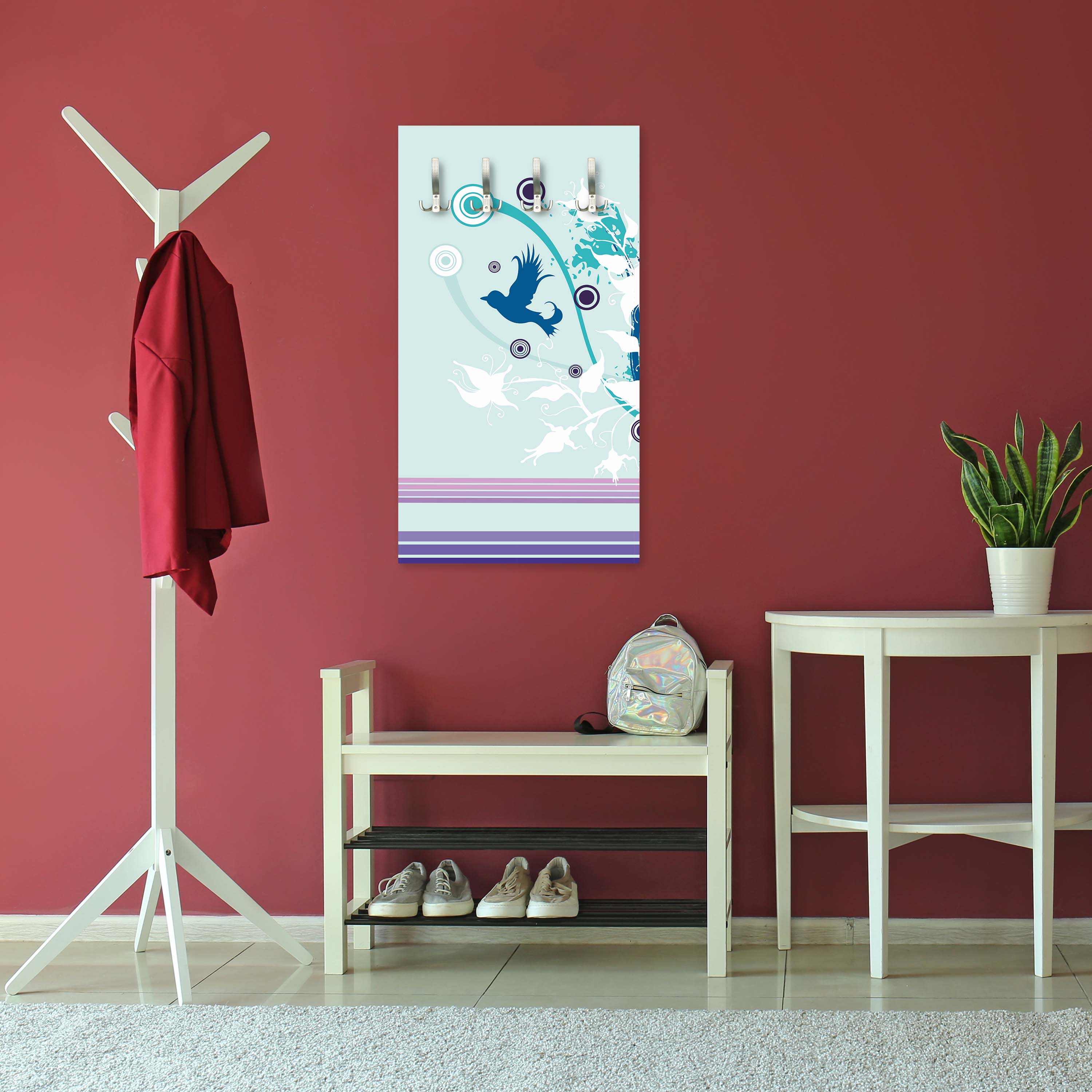 Garderobe Marie Floral Blüten M0064 entdecken - Bild 3 Garderobe Marie Floral Blüten M0064 entdecken - Bild 3