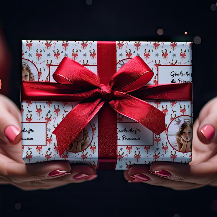 Geschenkpapier personalisiert Geschenkpapier Weihnachten Fuchs Foto Text M0064 - Bild 4 Geschenkpapier personalisiert Geschenkpapier Weihnachten Fuchs Foto Text M0064 - Bild 4