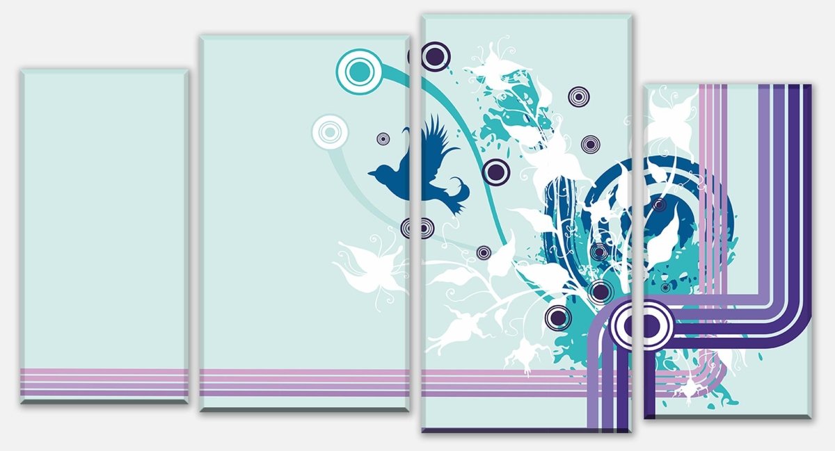 Leinwandbild Mehrteiler Marie Floral Blüten M0064 Leinwandbild Mehrteiler Marie Floral Blüten M0064