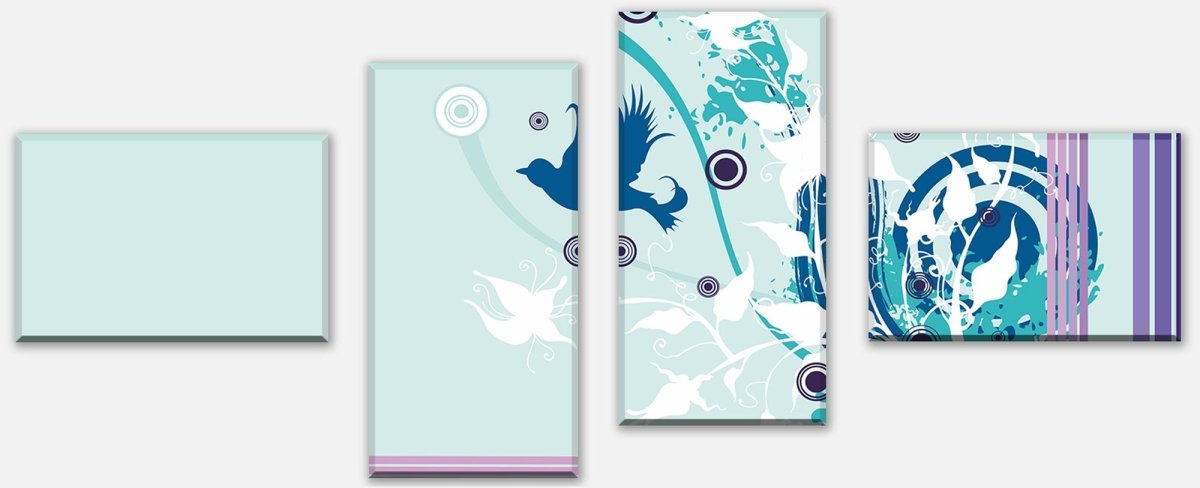 Leinwandbild Mehrteiler Marie Floral Blüten M0064 Leinwandbild Mehrteiler Marie Floral Blüten M0064