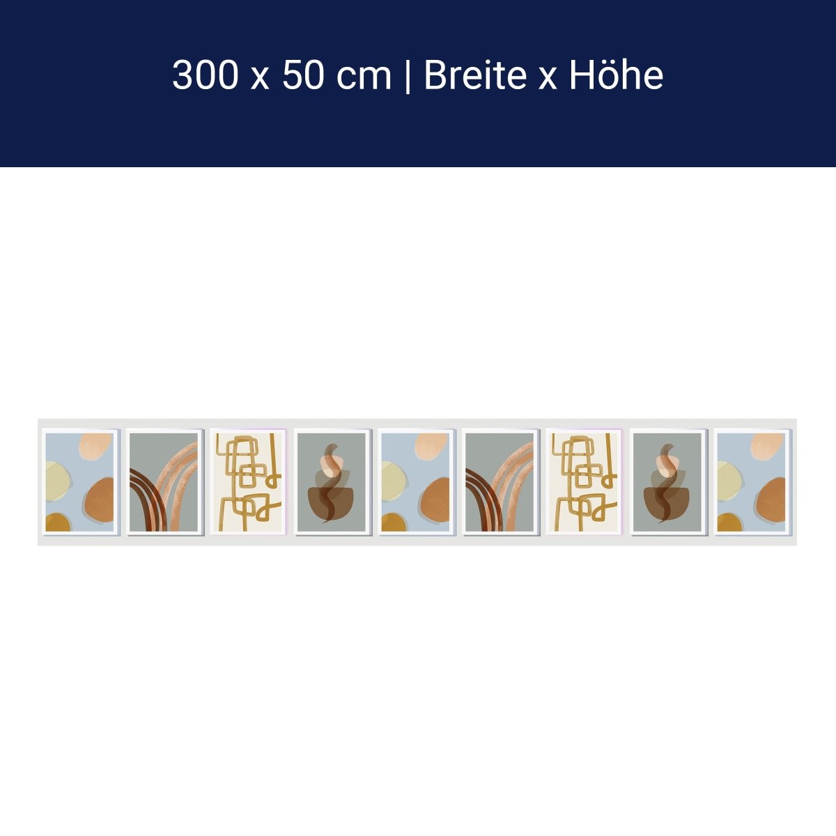 Panorama-Fototapete abstrakte Pflanzen, Kunst M0064 Panorama-Fototapete abstrakte Pflanzen, Kunst M0064