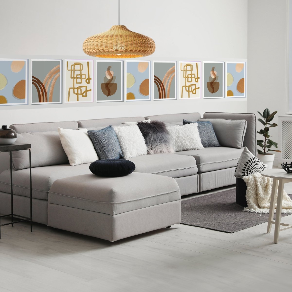 Panorama-Fototapete abstrakte Pflanzen, Kunst M0064 - Bild 1 Panorama-Fototapete abstrakte Pflanzen, Kunst M0064 - Bild 1