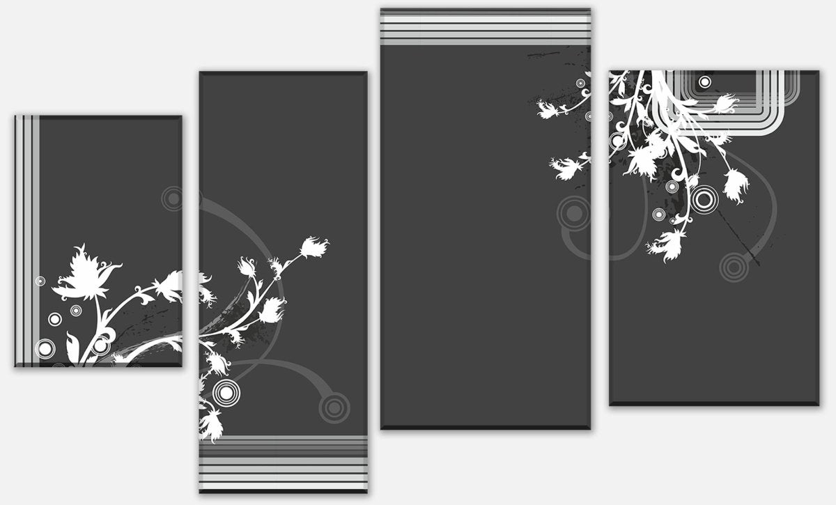 Leinwandbild Mehrteiler Leon Floral Blüten M0065 Leinwandbild Mehrteiler Leon Floral Blüten M0065