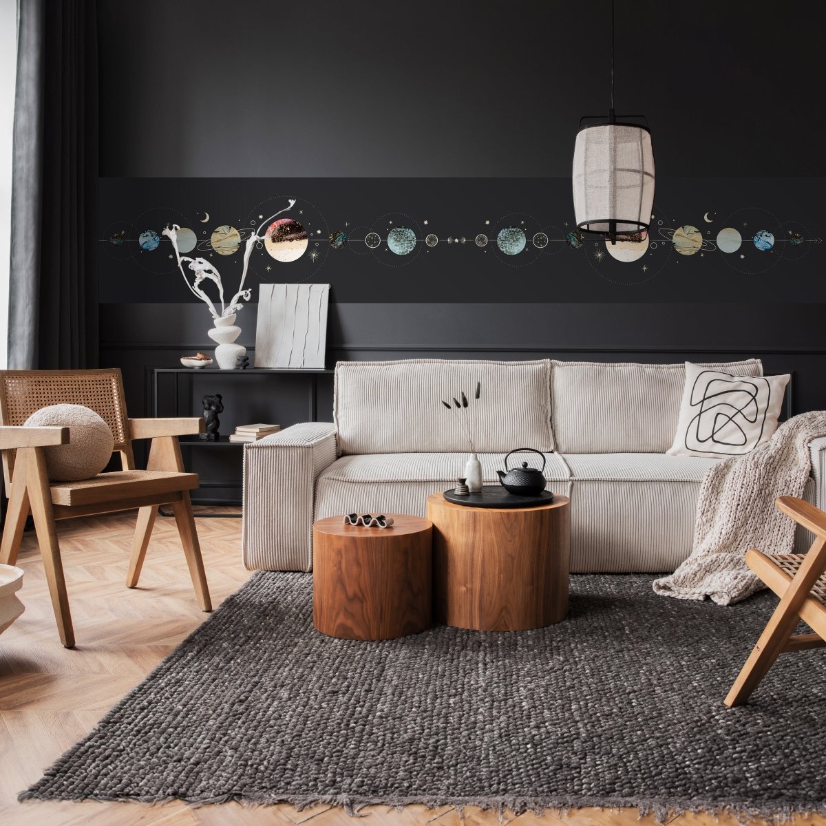 Panorama-Fototapete Sonnensystem, Planeten M0065 - Bild 2 Panorama-Fototapete Sonnensystem, Planeten M0065 - Bild 2