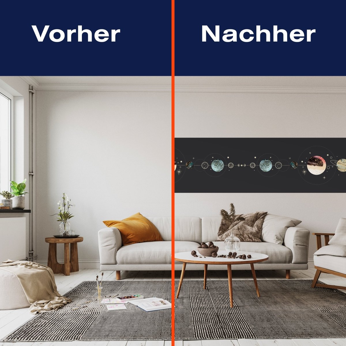 Panorama-Fototapete Sonnensystem, Planeten M0065 - Bild 3 Panorama-Fototapete Sonnensystem, Planeten M0065 - Bild 3