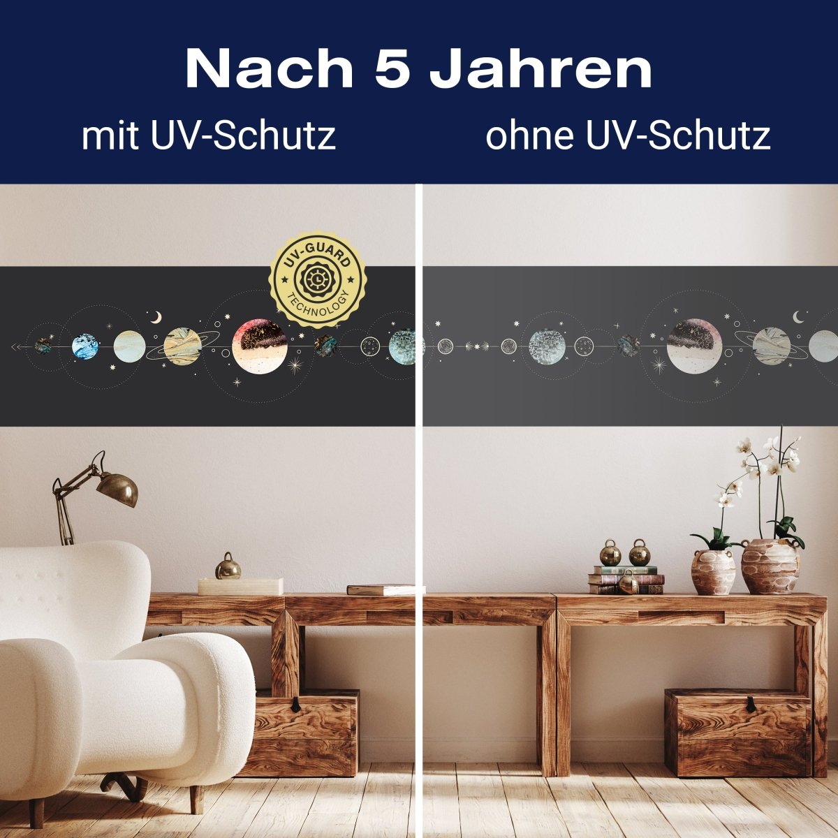 Panorama-Fototapete Sonnensystem, Planeten M0065 - Bild 9 Panorama-Fototapete Sonnensystem, Planeten M0065 - Bild 9