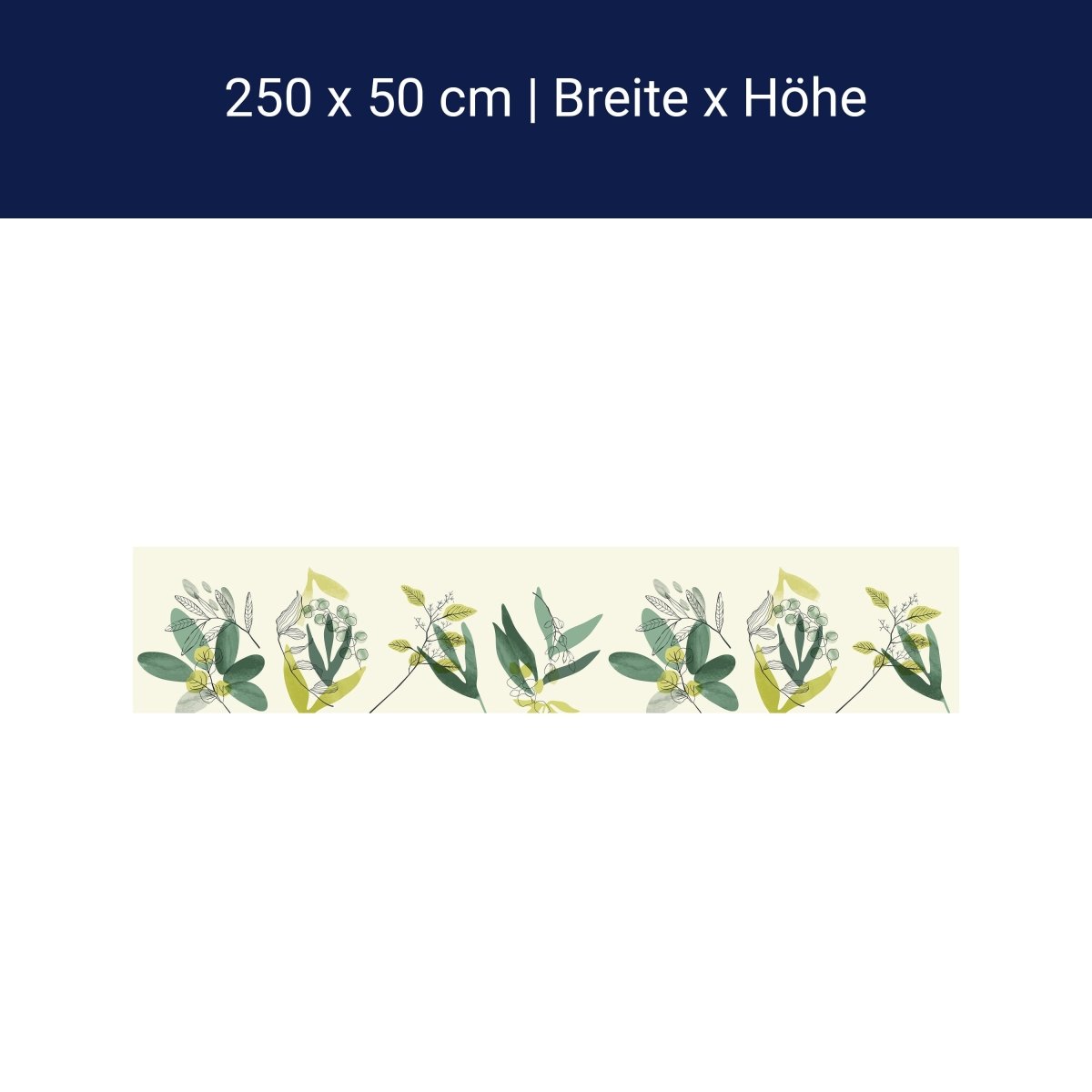 Panorama-Fototapete minimalistische Pflanzen, Kunst M0066 Panorama-Fototapete minimalistische Pflanzen, Kunst M0066